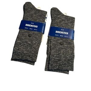 Birkenstock Mens Rio Black and Gray Socks Size 10 - 13 1/2